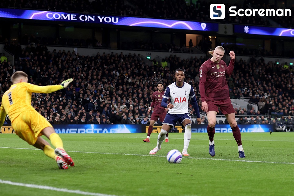 토트넘, 맨시티에 0-1 패배 → 13위 추락...